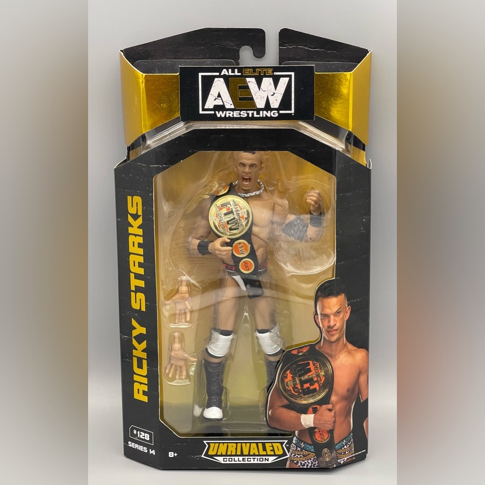 AEW Unmatched Series 14 RICKY STARKS #128 Wrestling 7” Action Figure NEW